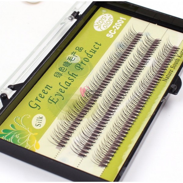 Gene false individuale Stars Colors Green 3D, C/0.12 de  8mm 130